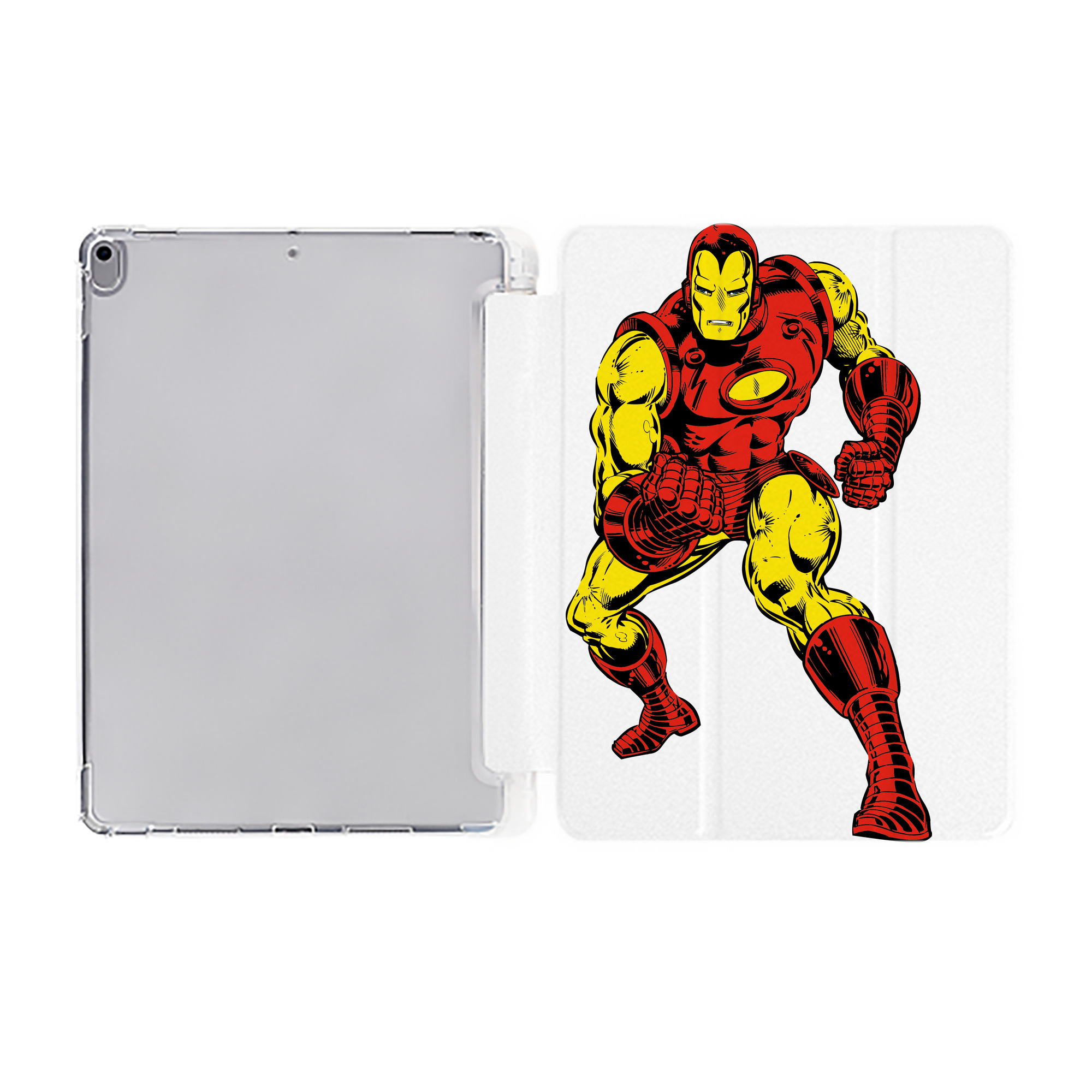 （画像用） アベンジャーズ The Avengers IPad ケース ペン収納付き 三つ折りスタンド PUレザー×シリコン 対応機種9.5/10.5/10.9インチ